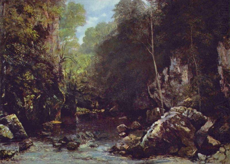 Le ruisseau noir, Gustave Courbet